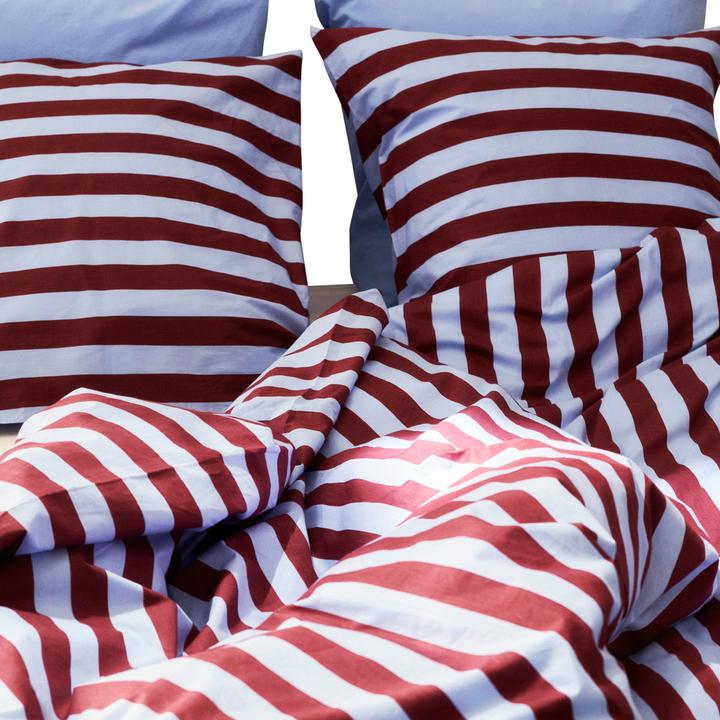 Actual product image HAY Duvet cover??T?? dark red striped (Duvet cover, 200 x 210 cm)