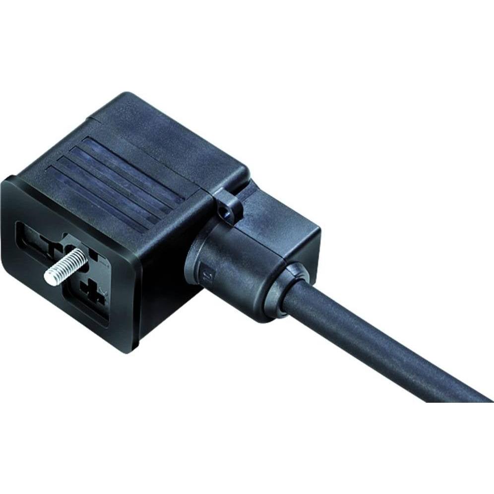 Schubiger Magnetventilsteckose B beschaltet LED Schwarz 32 5337 300 510 Binder Inhalt: 1, Elektronikkabel + Stecker, Sch...