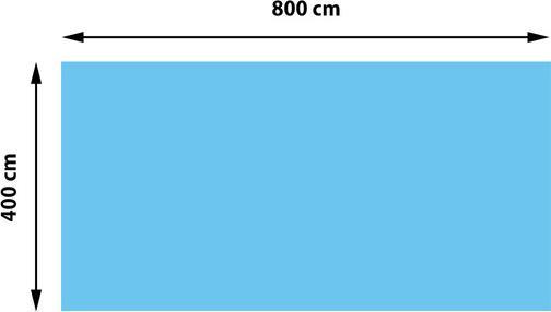 Produktbild Swisshandel24 Pool-Abdeckung Wärmeplane Abdeckplane Solarplane Solarabdeckung, Stärke: 400 µm - rechteckig 8x4m bl