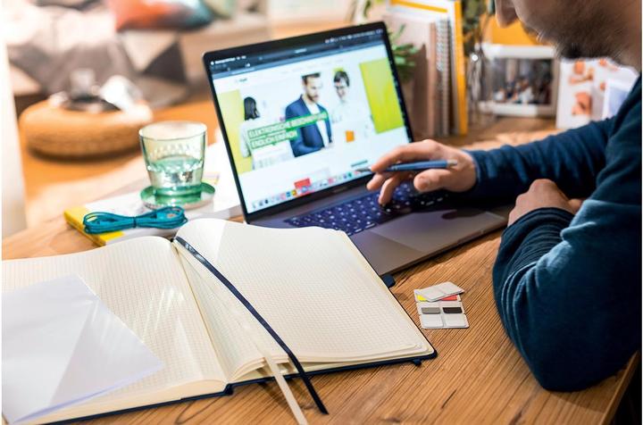 Actual product image Sigel Notebook Conceptum flex A5, lined, light brown (A5, Lined, Soft cover)