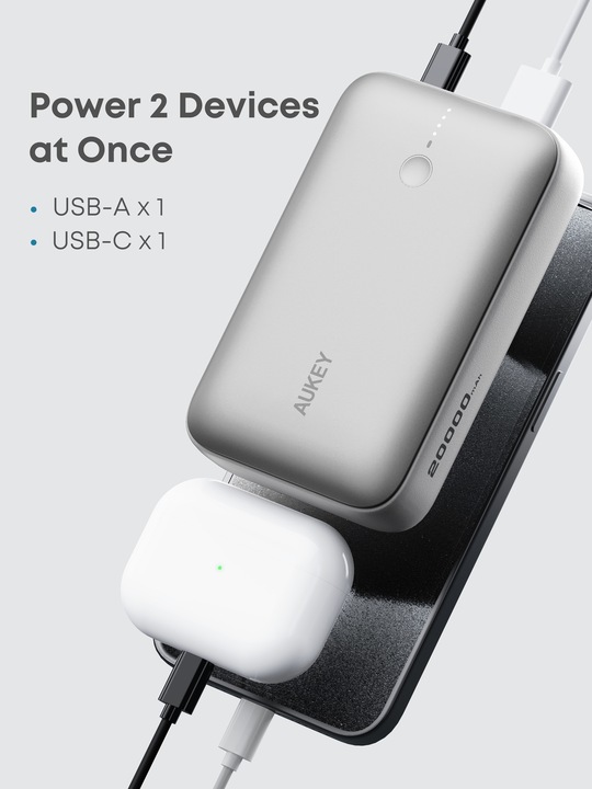 Actual product image Aukey Spark Mini (20000 mAh, 20 W, 74 Wh)