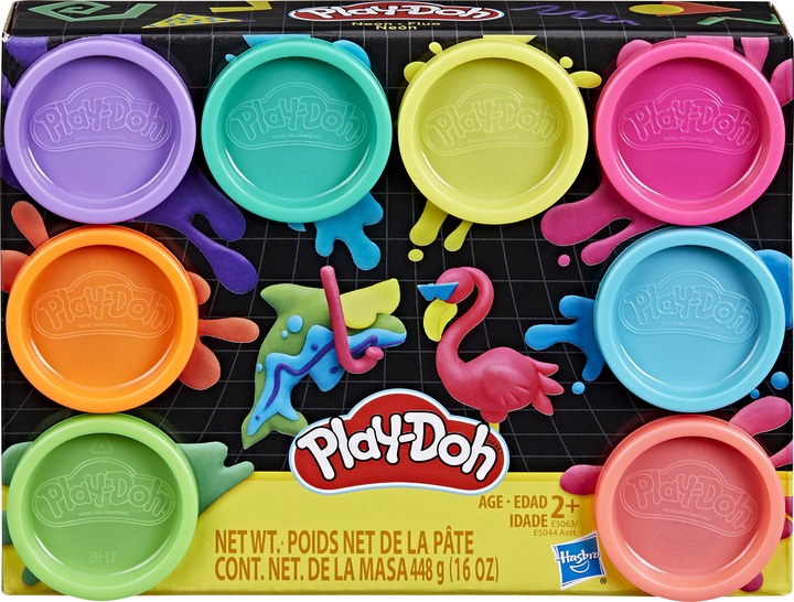 Actual product image Play-Doh - 8 pots - Various colours (assorted)