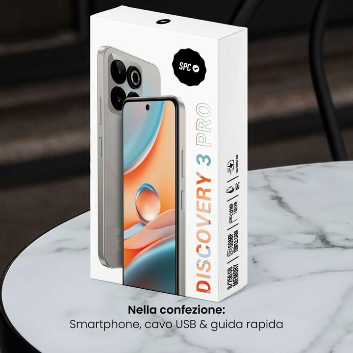 Immagine prodotto SPC Discovery 3 Pro (256 GB, Grigio, 6.70", Doppia SIM, 4G)