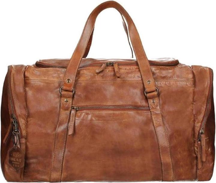 Bear Rock Design Weekendtas CL 32879 cognac
