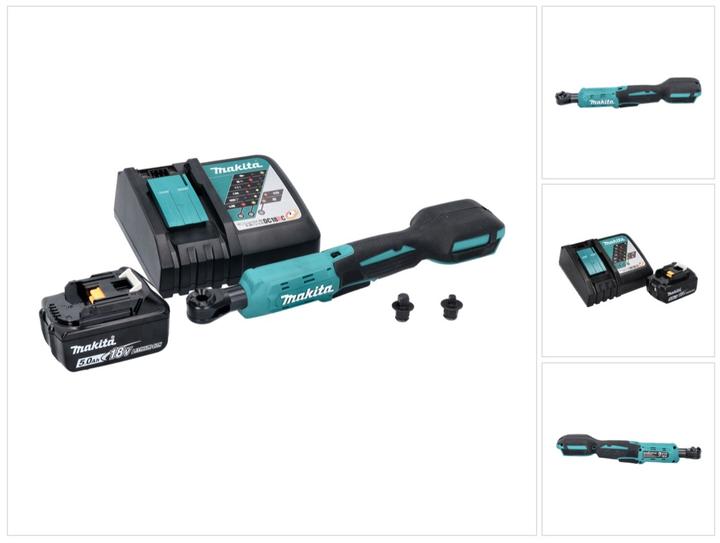 Produktbild Makita DWR 180 RT1 Akku Ratschenschrauber 18 V 47,5 Nm 1/4" 3/8" + 1x Akku 5,0 Ah + Ladegerät (1/4")