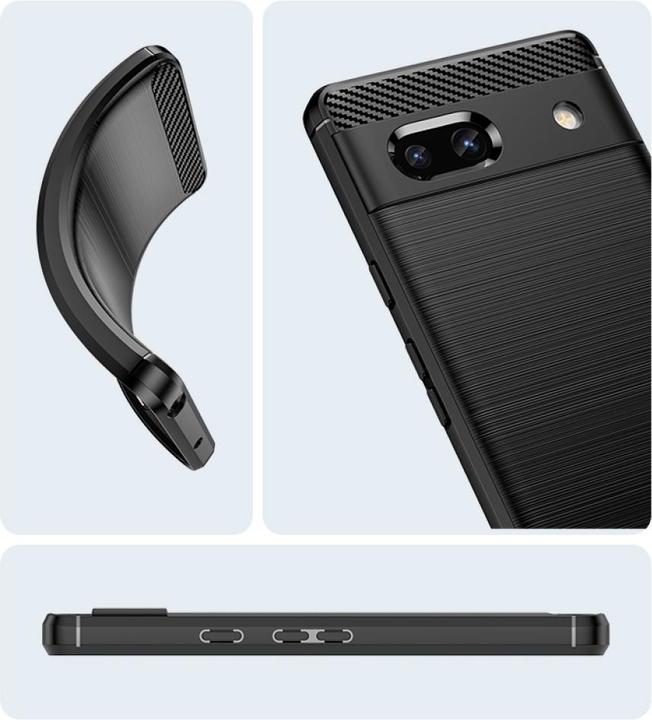Produktbild Screenguard Carbon Brushed Soft TPU Case (Google Pixel 7a)