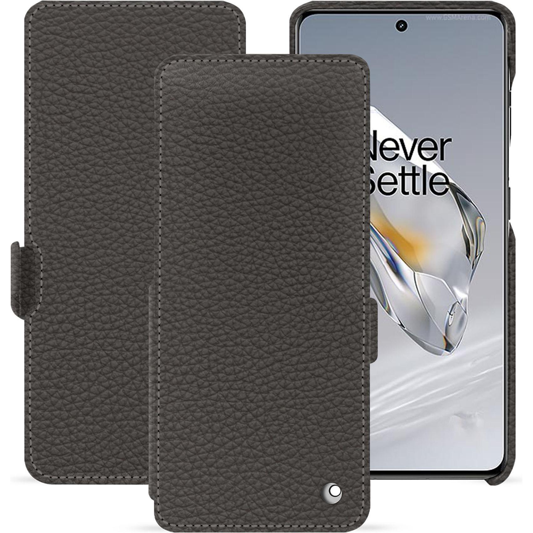 Noreve Lederschutzhülle horizontal (OnePlus 11), Smartphone Hülle, Grau