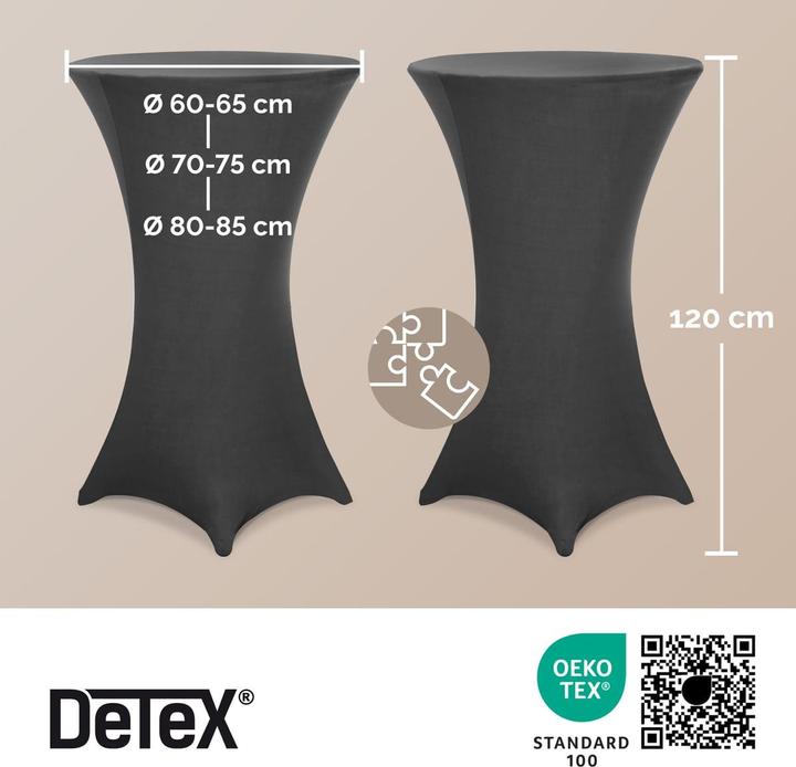 Produktbild Detex Stehtisch Hussen 5er Set (70 x 110 cm)