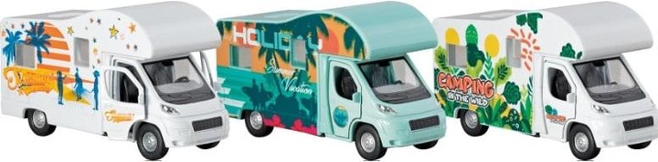 Produktbild Goki Wohnmobil Mit Rückzug Spritzguss / Kunststoff, 3-fach Sort. 6er Set