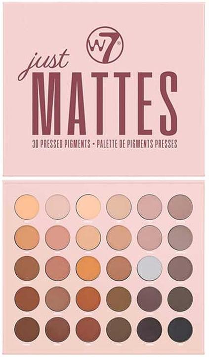 Immagine prodotto W7 Just Mattes Pressed Pigment Palette 30 Colori Naturali Nudi Trucco Vegano (Colori nudi naturali)