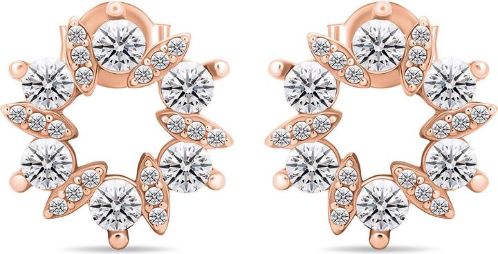 Produktbild Brilio Silver - Charming bronze earrings with clear zircons EA593R