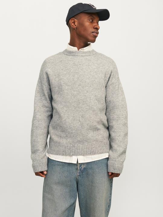 Produktbild Jack & Jones Einfarbig Strickpullover mit Rundhals Strickpullover mit Rundhals (XL)