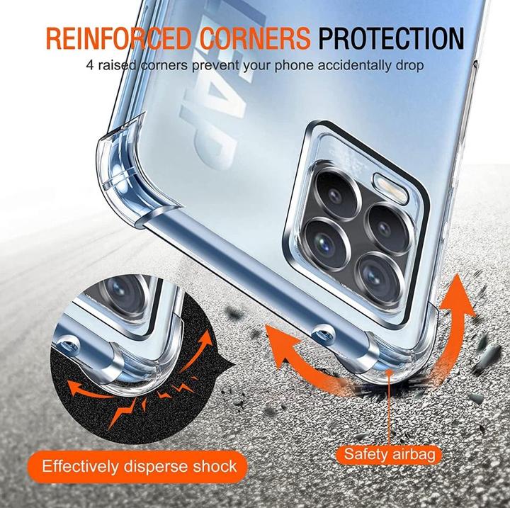 Produktbild Screenguard Realme 8 Hülle Crystal Soft Airbag Bumper (realme 8)
