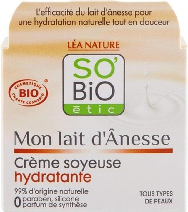 Actual product image Léa Nature So'bio Etic Mon Lait D'Anesse Cosmebio Moisturizing Silky Cream 50ml (50 ml, Face toner)