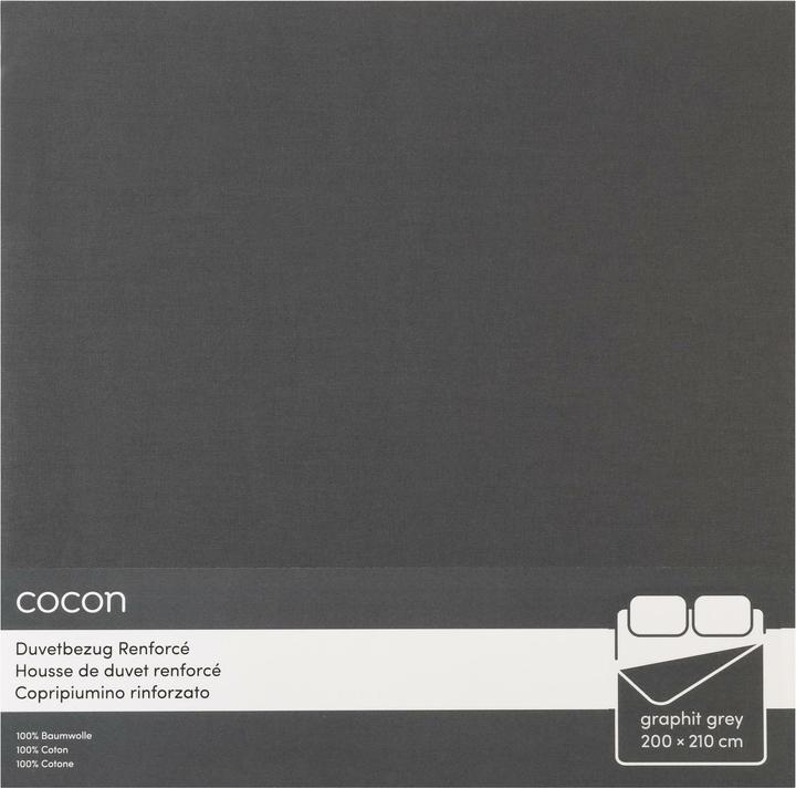 Cocon Duvetbezug Renforcé 200 x 210 cm, Graphit, Eigenschaften