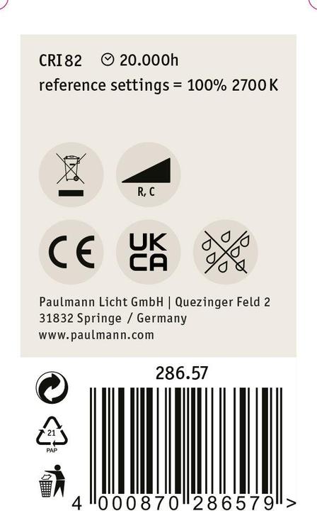 Image du produit Paulmann Drop (E27, 6.50 W, 800 lm, 1 x, E)