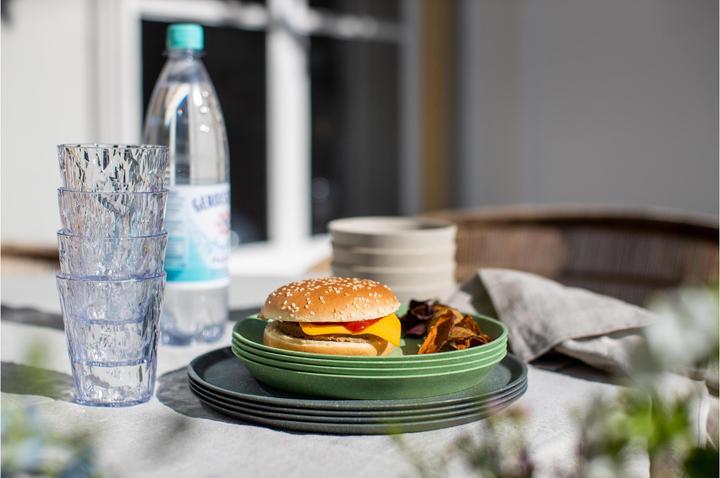 Actual product image Koziol Soup & Pasta Plate Connect 24 cm, 4 pieces, Grey (4 x, 24 cm)