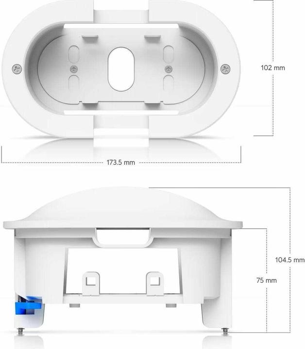 Image du produit Ubiquiti Boîtier encastrable G6 180 Camera Flush Mount Blanc 1 pièce (Kit de montage)