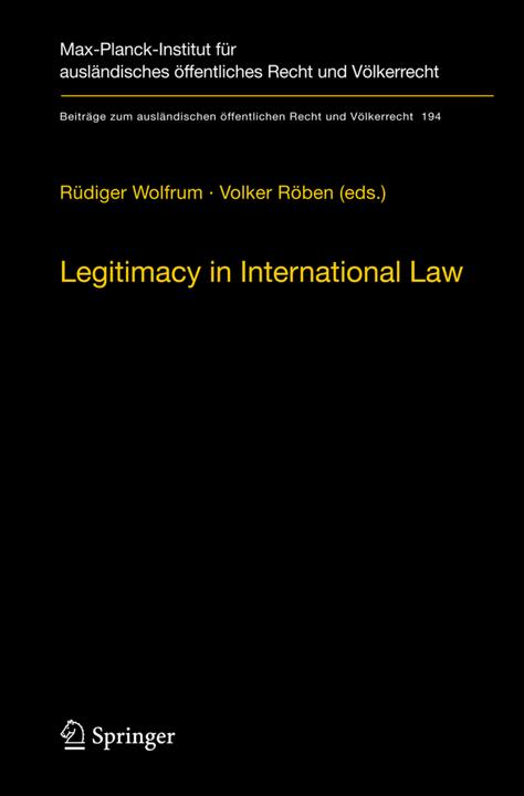 Legitimacy in International Law (2010)