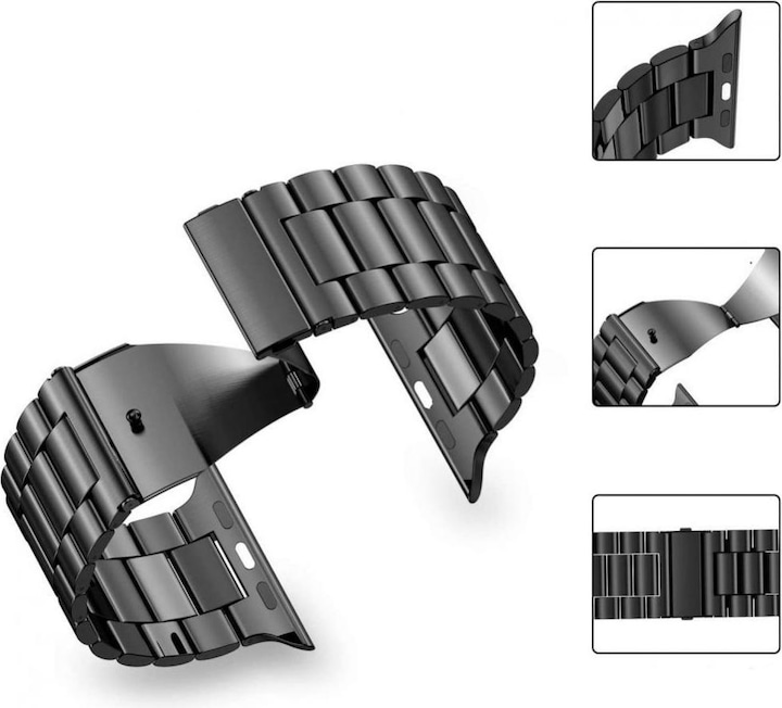 Actual product image Tech-Protect Bracelet (49 mm, 45 mm, 44 mm, 42 mm, Stainless steel, Apple Watch SE, Apple Watch Series 9, Apple Watch Series 8, Apple Watch Series 7, Apple Watch Series 1, Apple Watch Series 4, Apple Watch Series 6, Apple Watch Series 5, Apple Watch Series 3, Apple Watch Series 2)