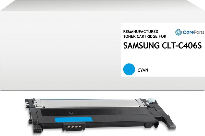 Produktbild CoreParts Lasertoner for Samsung Cyan