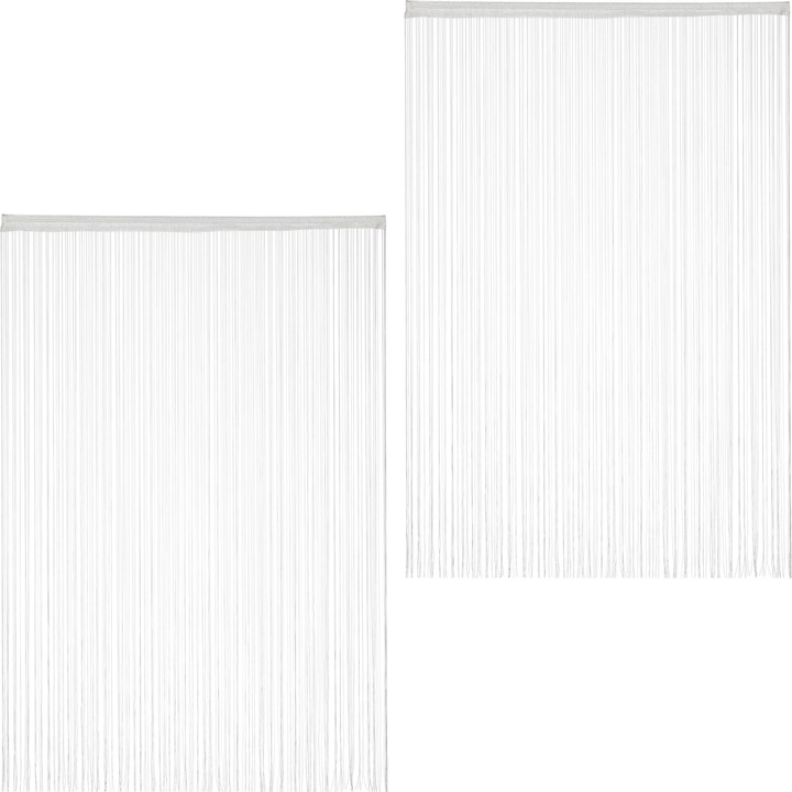 Actual product image Relaxdays White String Curtains (145 x 0.1 x 245 cm)
