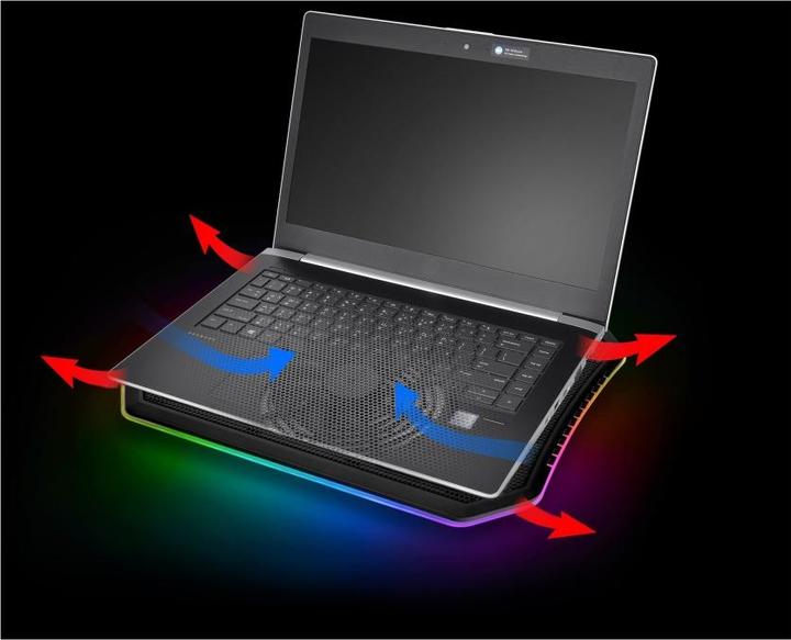 Produktbild Thermaltake Massive 12 notebook cooling pad (15") 1500 RPM Black