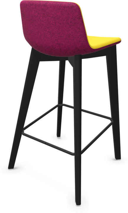 Yellow, Blackberry melange, Black, Ash stained black