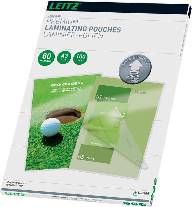Productafbeelding Leitz Lamineerfilm (A3, 100 Stuk, 80 µm)