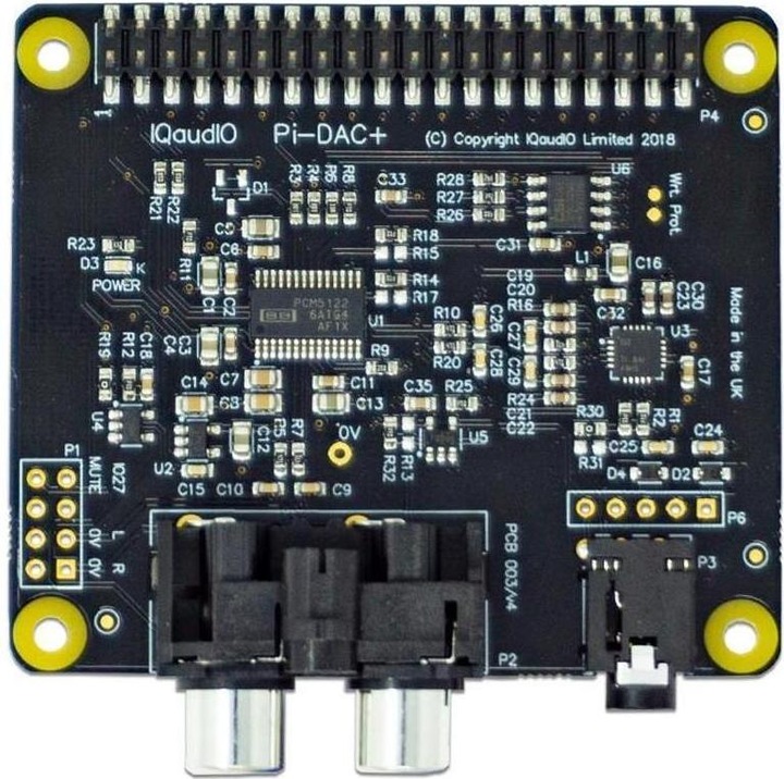 Actual product image Raspberry Pi RPI IQ DAC+ - Shield - IQaudio DAC+