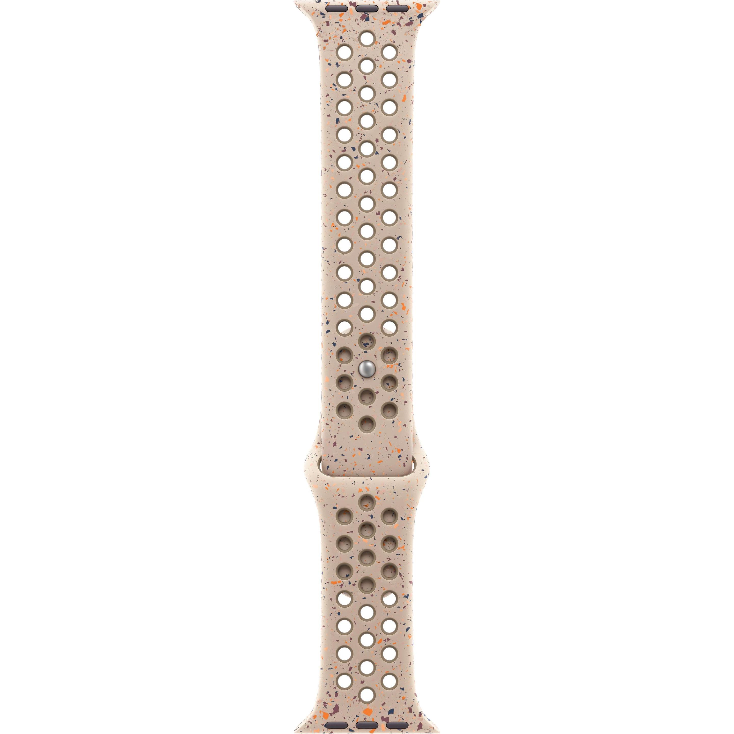 Apple Nike Sport Band (40 mm, Fluorelastomer, Apple Watch Series 10), Uhrenarmband, Beige
