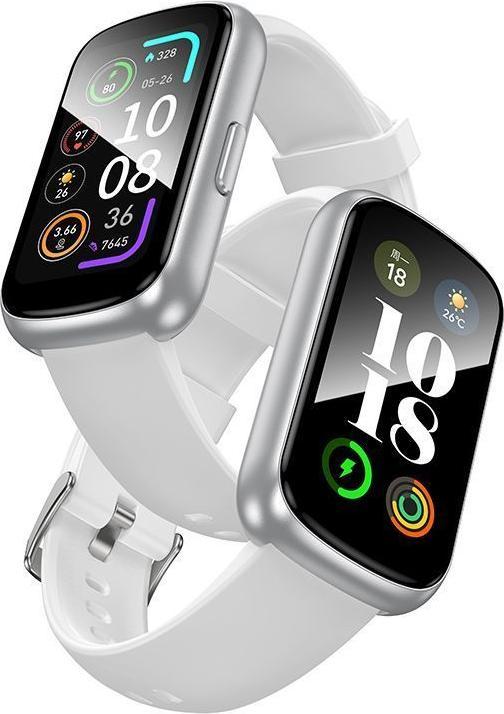 Actual product image Hoco Headphone with microphone smartwatch IP68 Y25 silver