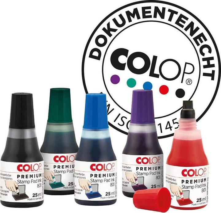 Actual product image Colop Stamping ink 801, 25 ml, red