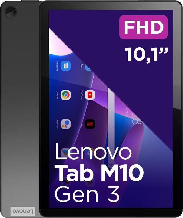 Image du produit Lenovo Tab M10 Gen 3 (WLAN uniquement, 10.10", 64 Go, Storm Grey)