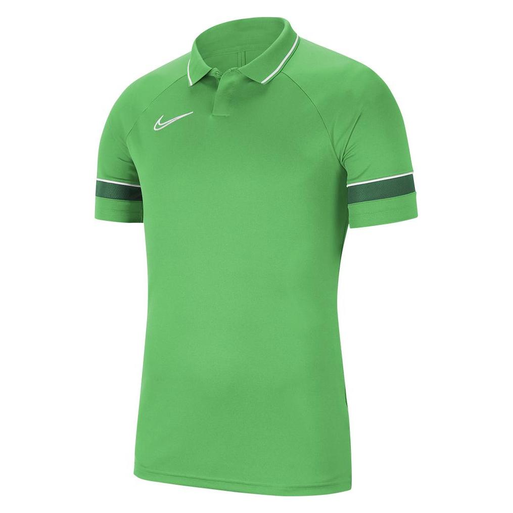 Nike, Mannen, Sportief Shirt, Academy 21 Polo Shirt (S), Groen, S