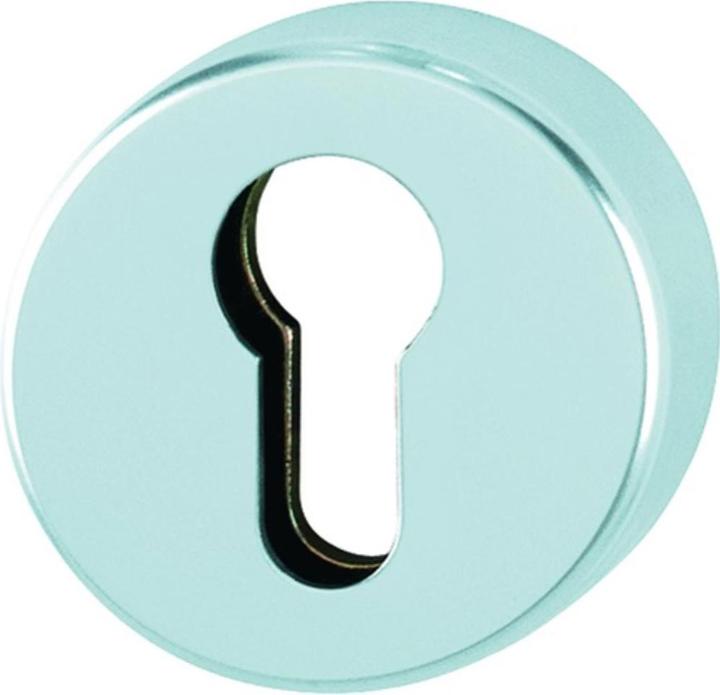 Hoppe Key rosette 42HS Aluminium F1 Escutcheon thickness 10 mm PZ round (Door handle)