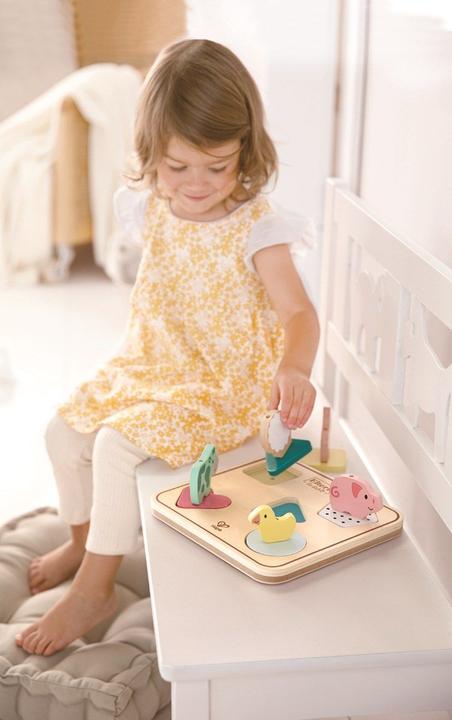 Produktbild Hape Tiergeräuschepuzzle Tom (6 Teile)