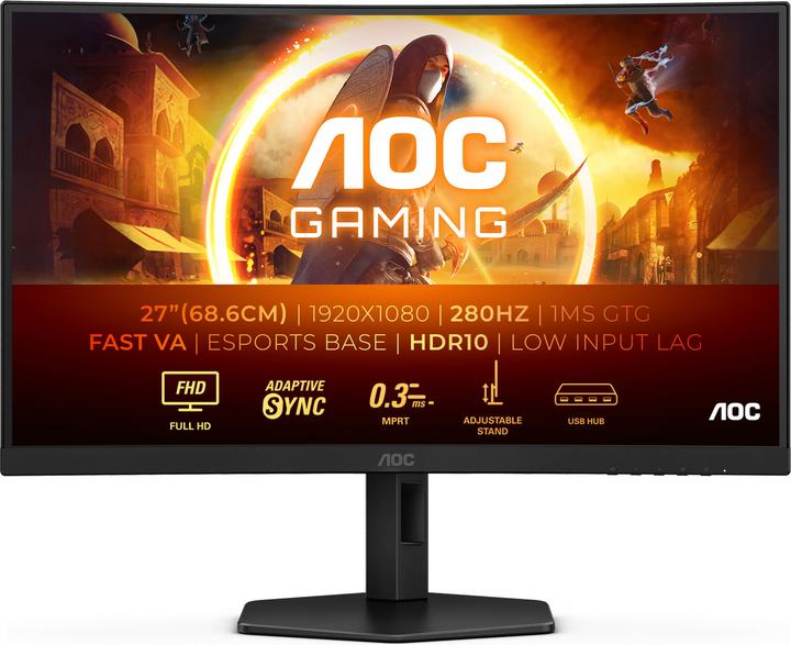 AOC C27G4ZXU (1920 x 1080 pixels, 27")