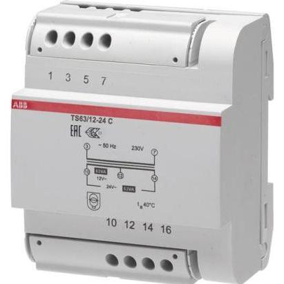 Thumbnail - ABB, Zubehör Gebäudesicherheit, TS 63/12-24 C Sicherheitstransformator 63VA