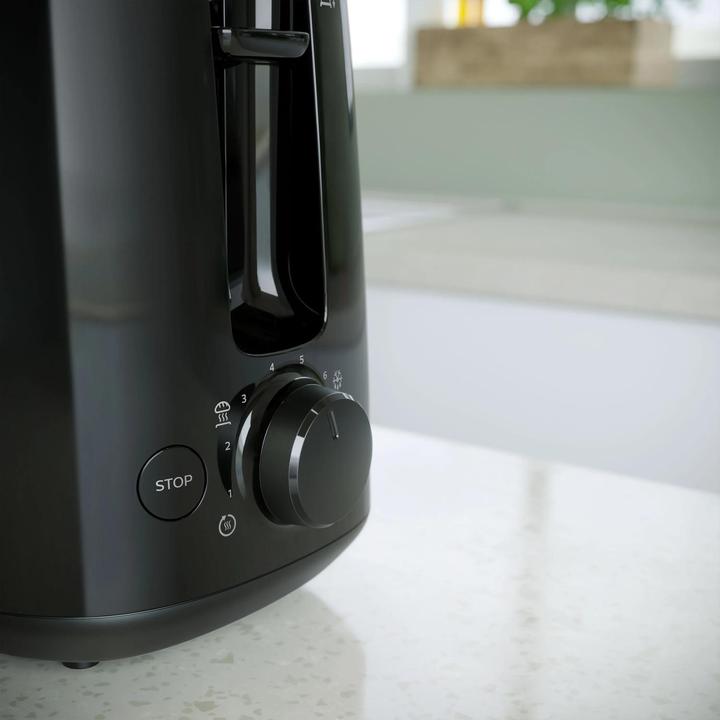 Productafbeelding Philips Daily Collection HD2583/90 broodrooster 2 sneetjes Zwart