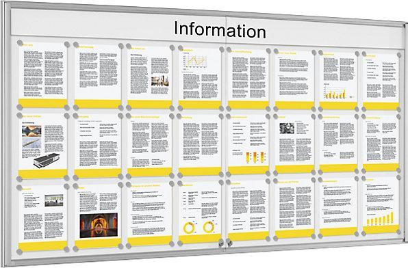 Image du produit Schaar-Design Vitrine simple BASIC (Tableau noir, 196 x 98.50 cm)