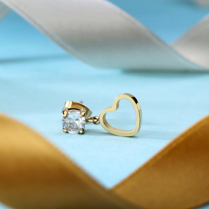 Image du produit La Petite Story Heart Boucles d'oreilles uniques (Acier inoxydable)