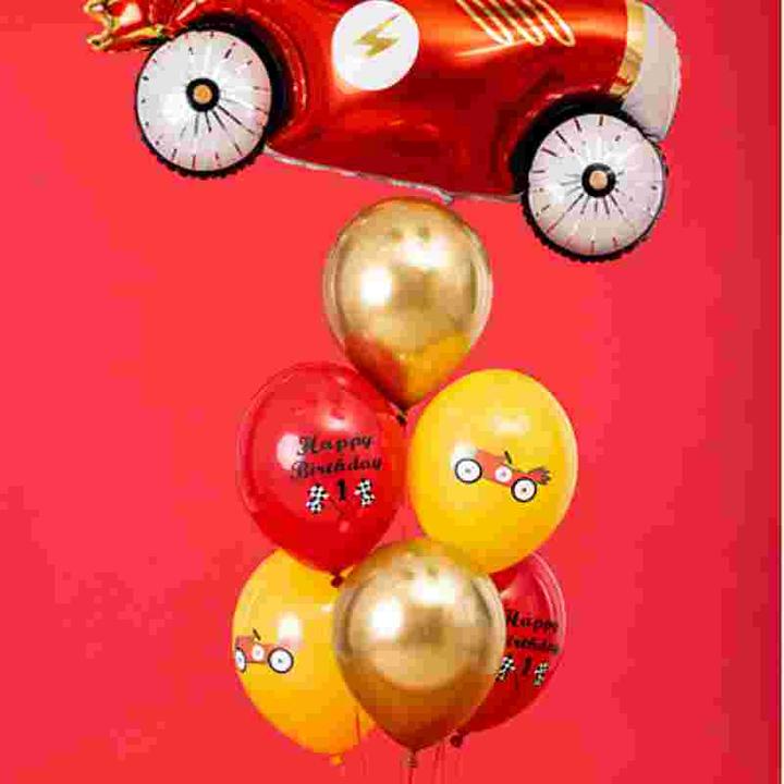 Produktbild Partydeco Balloons 30cm, Happy Birthday, mix (1 pkt / 6 pc.) (6 x)