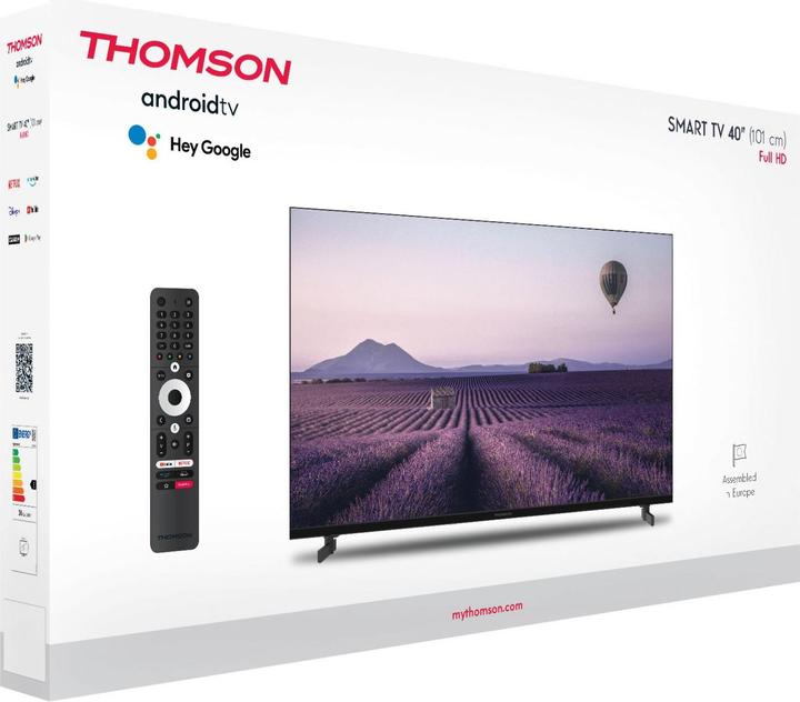 Image du produit Thomson 43UA5S13 TV 109,2 cm (43') 4K Ultra HD Smart TV Wi-Fi Noir (40", LED, Full HD)