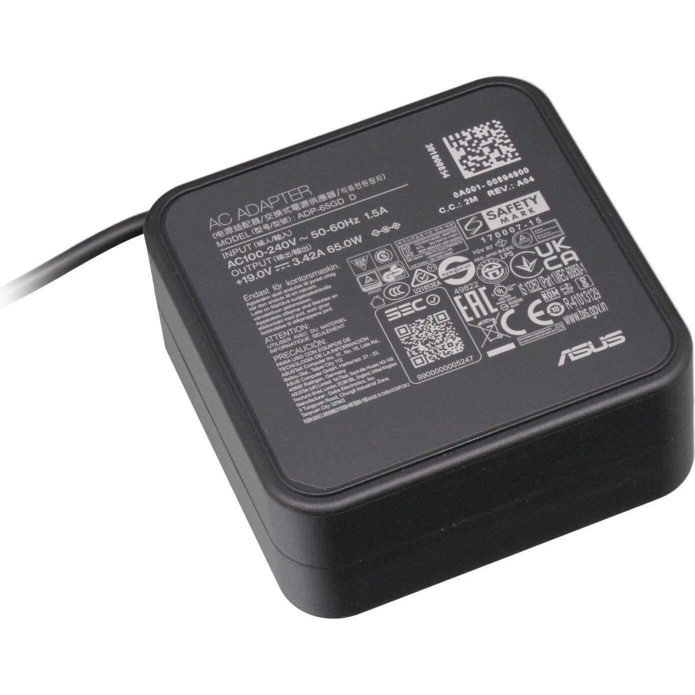 ASUS 0A001-00041600 (65 W), Notebook Netzteil, Schwarz
