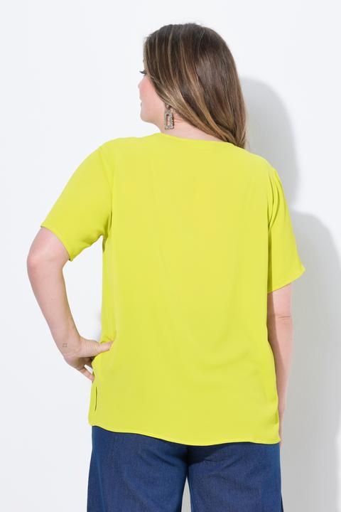 Produktbild Miamoda Blusenshirt, A-Linie, Bindeband am Ausschnitt (54)
