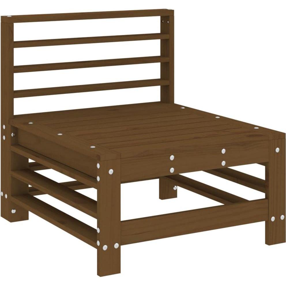 Thumbnail - VidaXL, Gartenlounge, Garten-Mittelsofa Honigbraun Massivholz Kiefer,Farbe