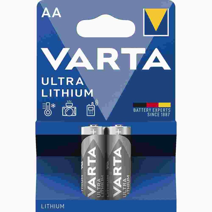 Actual product image Varta Ultra Lithium (2 pcs., AA, 3000 mAh)