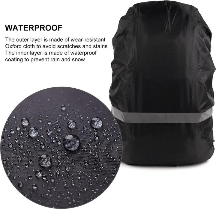 Produktbild König Design Regenabdeckung Regenschutz Regenhülle für Rucksack Schulranzen Raincover Überzug