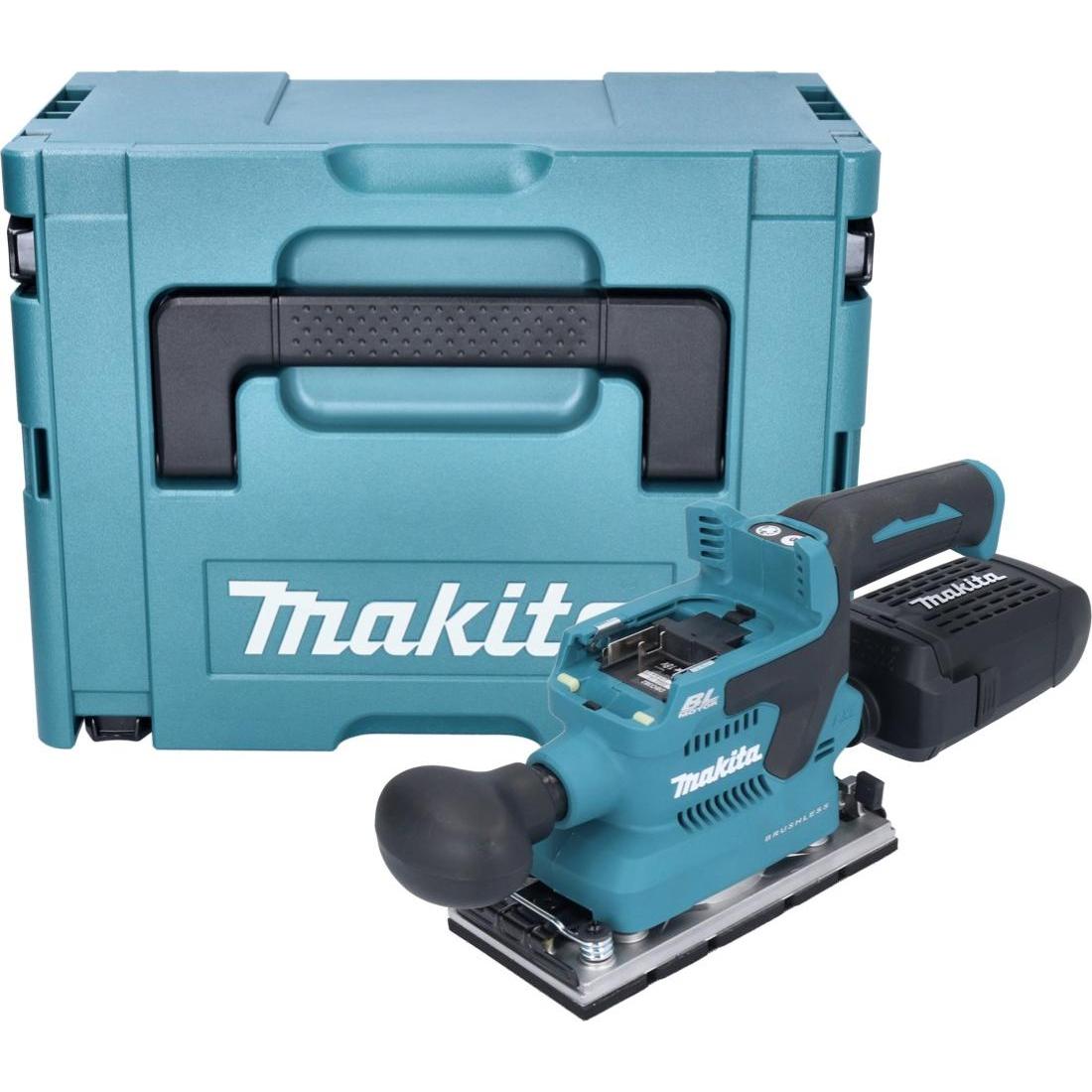 Thumbnail - Makita, Schleifmaschine + Poliermaschine, DBO 382 ZJ Akku Schwingschleifer 18 V 93 x 185 mm Brushless + Makpac - ohne Ak...
